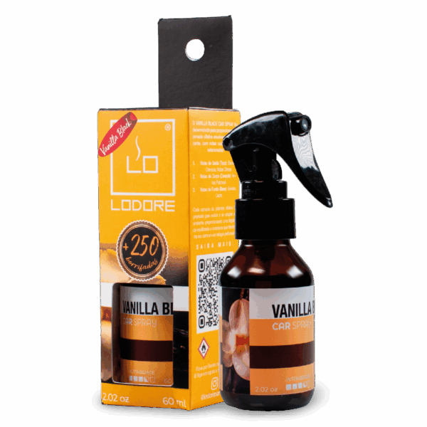 LO CAR SPRAY VANILLA BLACK 60ML